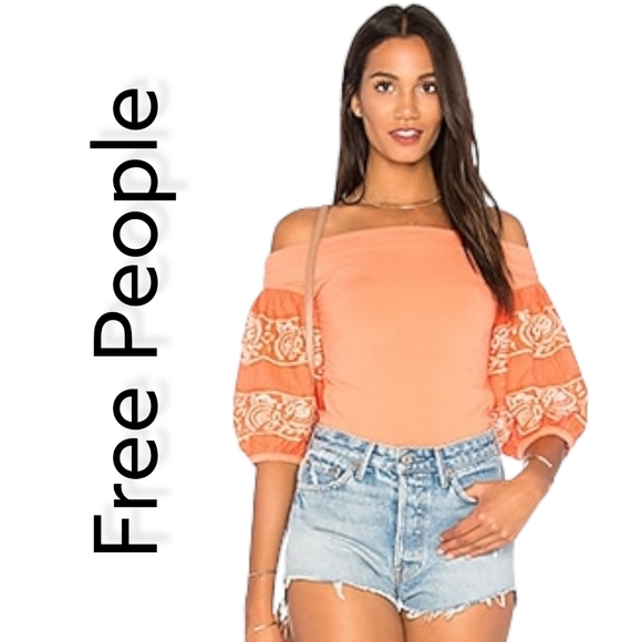 Free People Tops - FREE PEOPLE Rock With It Top in Coral